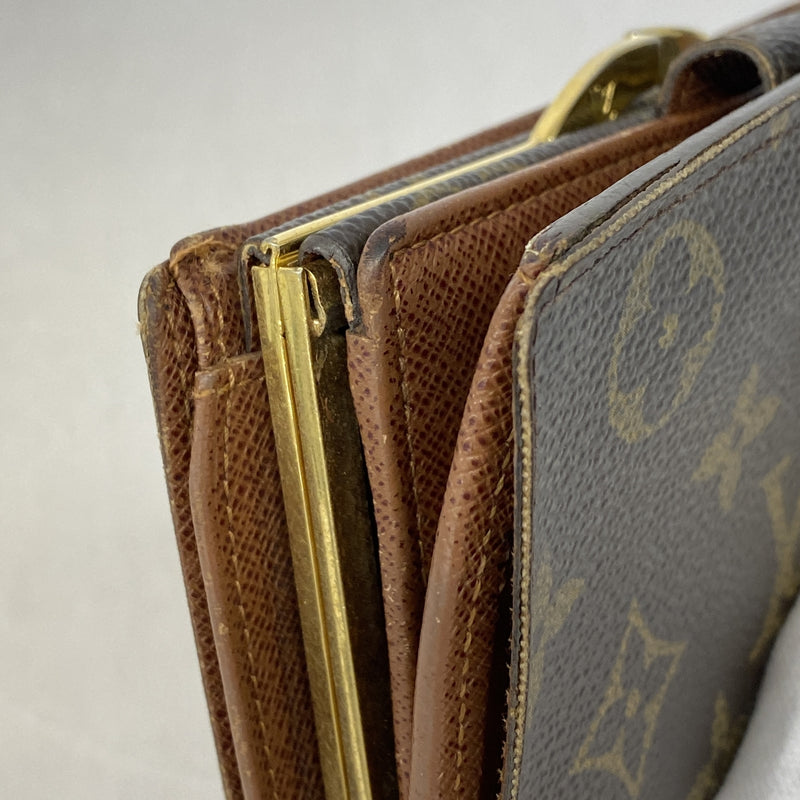 【6ge6306】ルイヴィトン 財布 モノグラム ポルトモネビエヴィエノワ M61663 ブラウン【中古】レディース