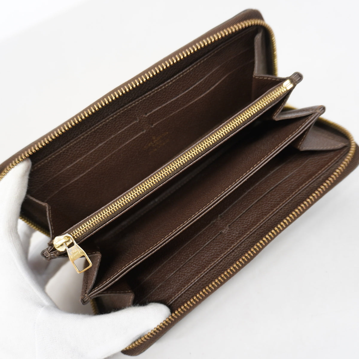 【6ge6316-k】ルイヴィトン 長財布 モノグラム・アンプラント ジッピーウォレット M60548 テール【中古】レディース