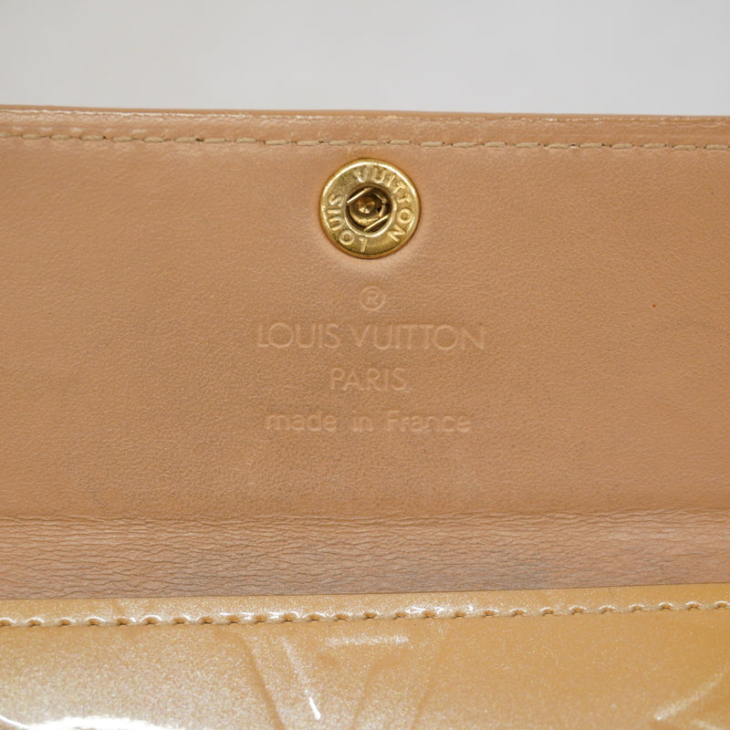 【6ge6318-k】ルイヴィトン コインケース ヴェルニ ラドロー M91355 ノワゼット【中古】レディース
