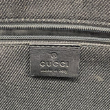 【6ge6319-k】グッチ トートバッグ 91249 デニム ブラック シルバー金具【中古】レディース