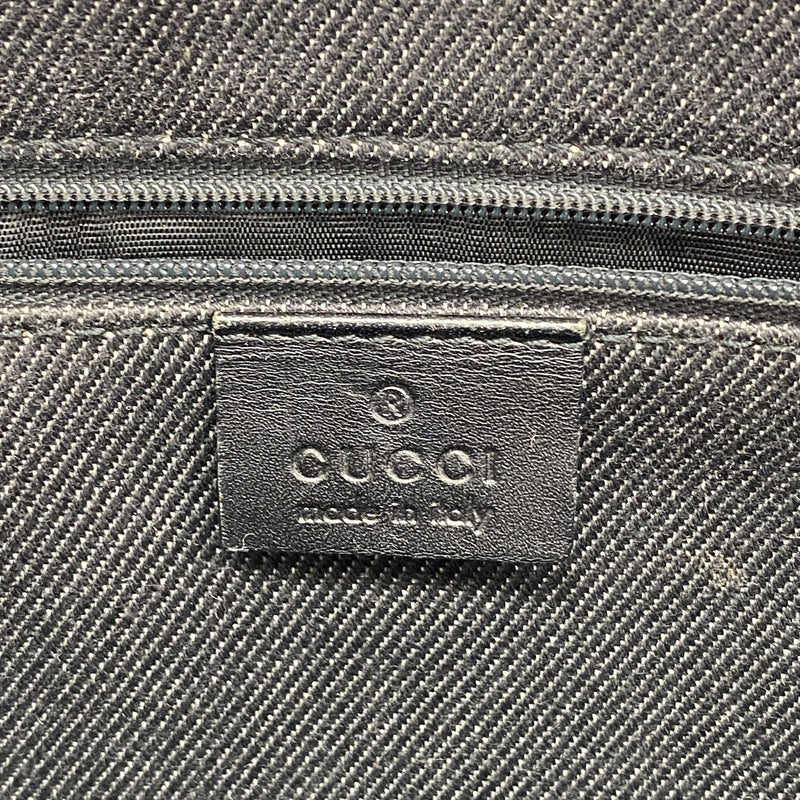【6ge6319-k】グッチ トートバッグ 91249 デニム ブラック シルバー金具【中古】レディース