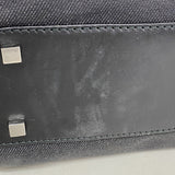 【6ge6319-k】グッチ トートバッグ 91249 デニム ブラック シルバー金具【中古】レディース