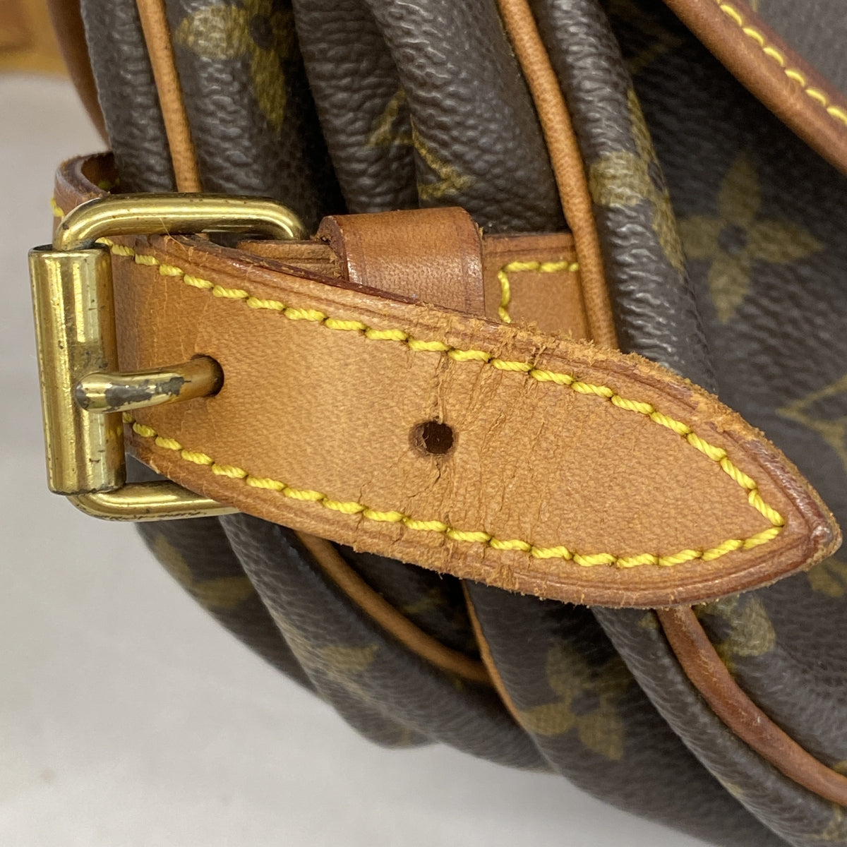 【6ge6354】ルイヴィトン ショルダーバッグ モノグラム ソミュール30 M42256 ブラウン【中古】レディース
