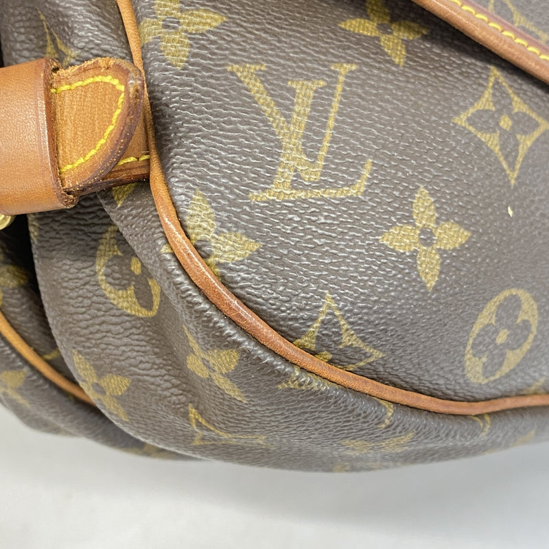 【6ge6354】ルイヴィトン ショルダーバッグ モノグラム ソミュール30 M42256 ブラウン【中古】レディース