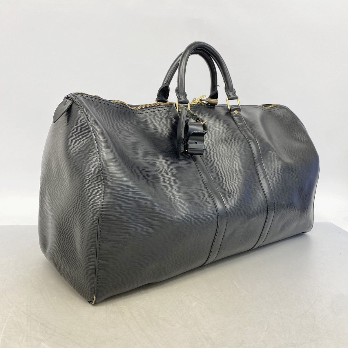 【6ge6370】ルイヴィトン ボストンバッグ エピ キーポル55 M42952 ノワール【中古】メンズ レディース ユニセックス