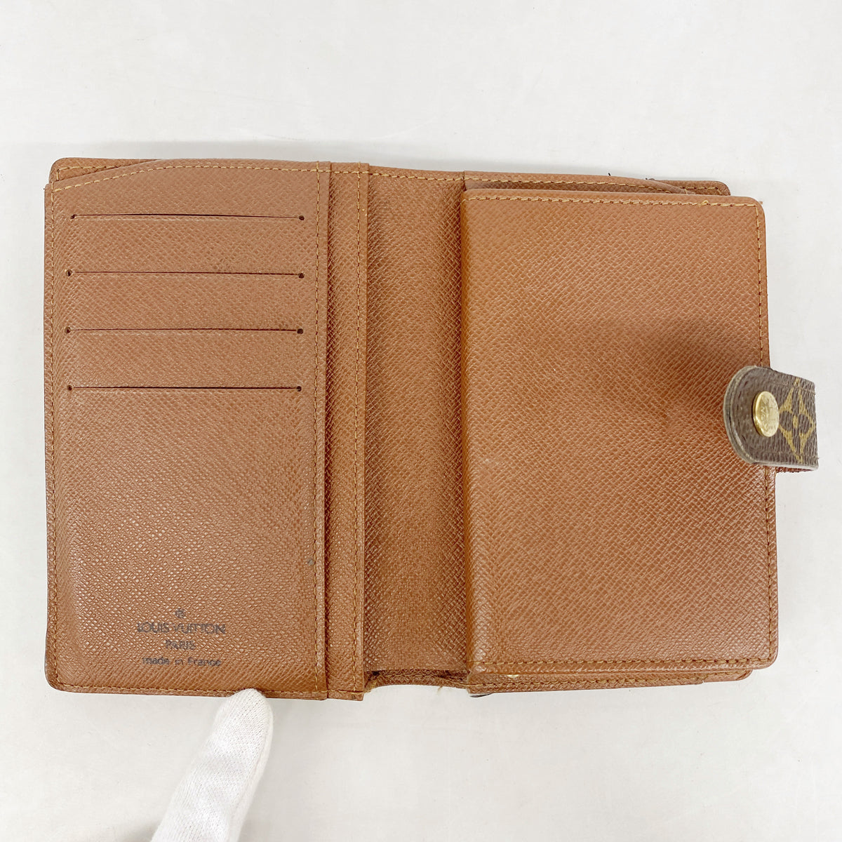 【6ge6387】ルイヴィトン 財布 モノグラム ポルトモネビエヴィエノワ M61663 ブラウン【中古】レディース