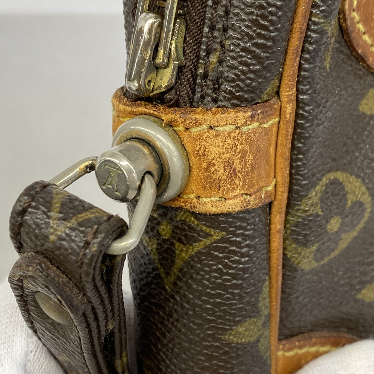 【6ge6394】ルイヴィトン クラッチバッグ モノグラム マルリードラゴンヌGM M51825 ブラウン【中古】レディース