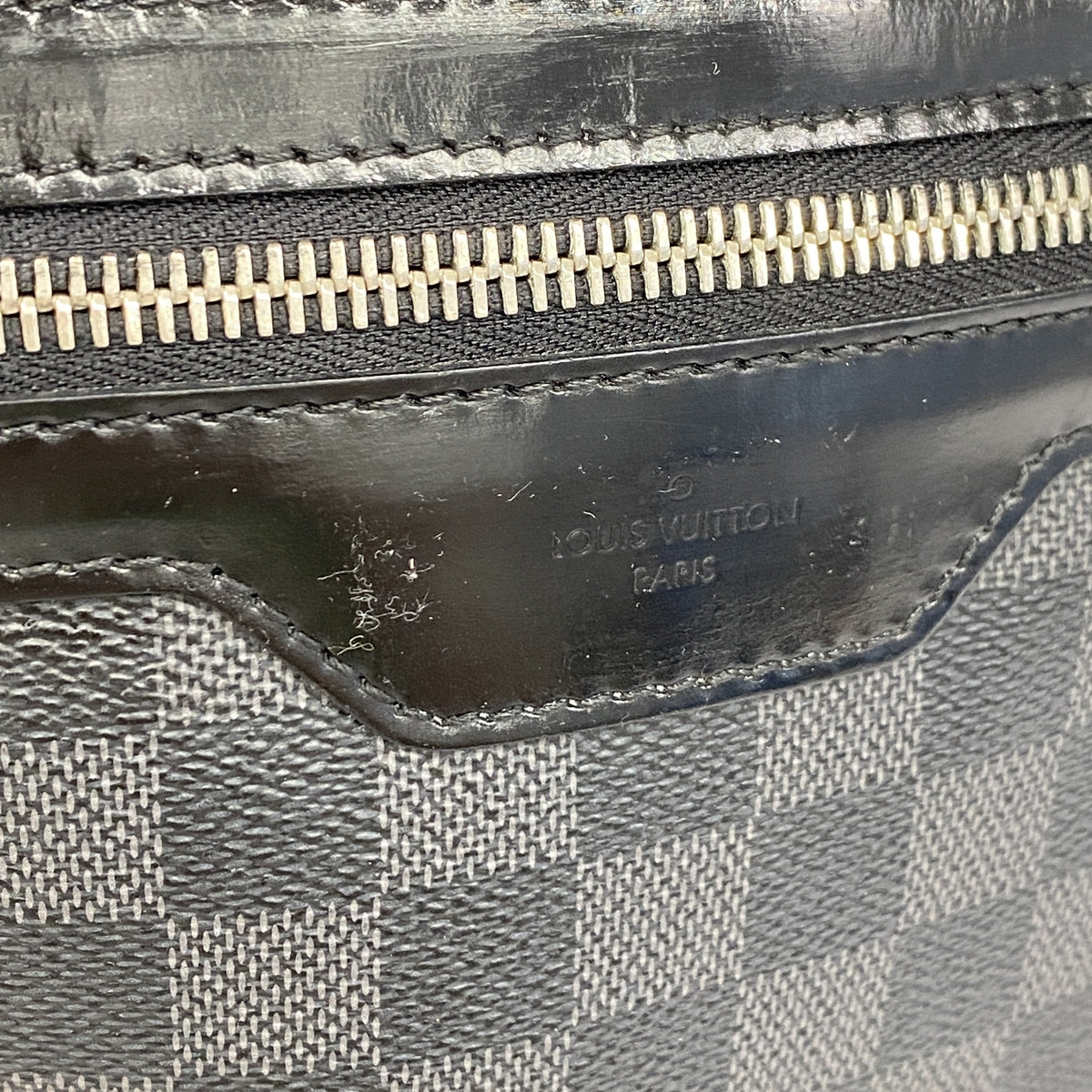 【6ge6406】ルイヴィトン ショルダーバッグ ダミエ・グラフィット トマス N58028 ブラック【中古】メンズ