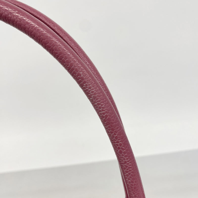 【6ge6409-k】シャネル トートバッグ 復刻トート キャビアスキン ピンク ゴールド金具【中古】レディース