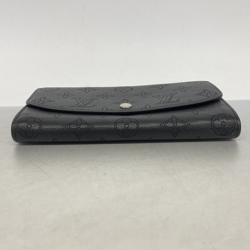 【6ge6415-k】ルイヴィトン 長財布 マヒナ ポルトフォイユイリス M60143 ノワール【中古】レディース