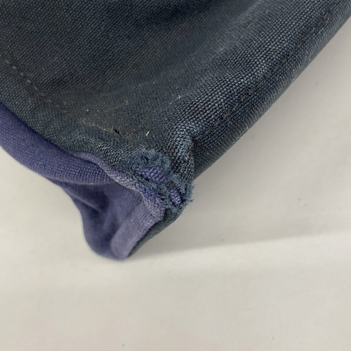 【6ge6419】エルメス トートバッグ フールトゥMM キャンバス ブラック ネイビー シルバー金具【中古】メンズ レディース ユニセックス