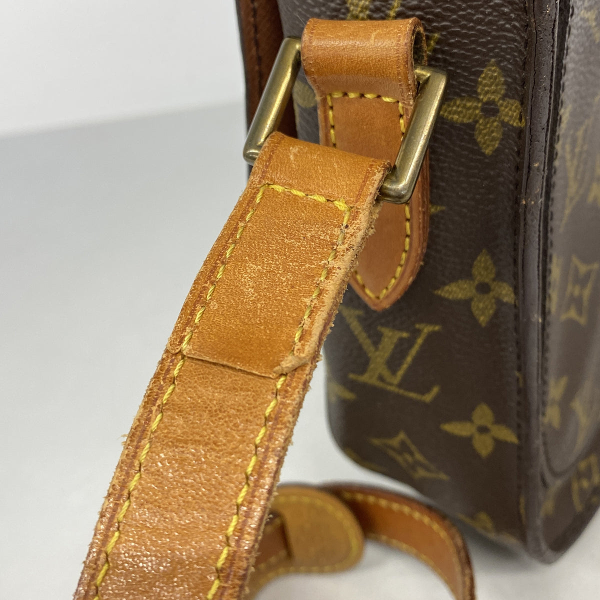 【6ge6421】ルイヴィトン ショルダーバッグ モノグラム サンクルーGM M51242 ブラウン【中古】レディース