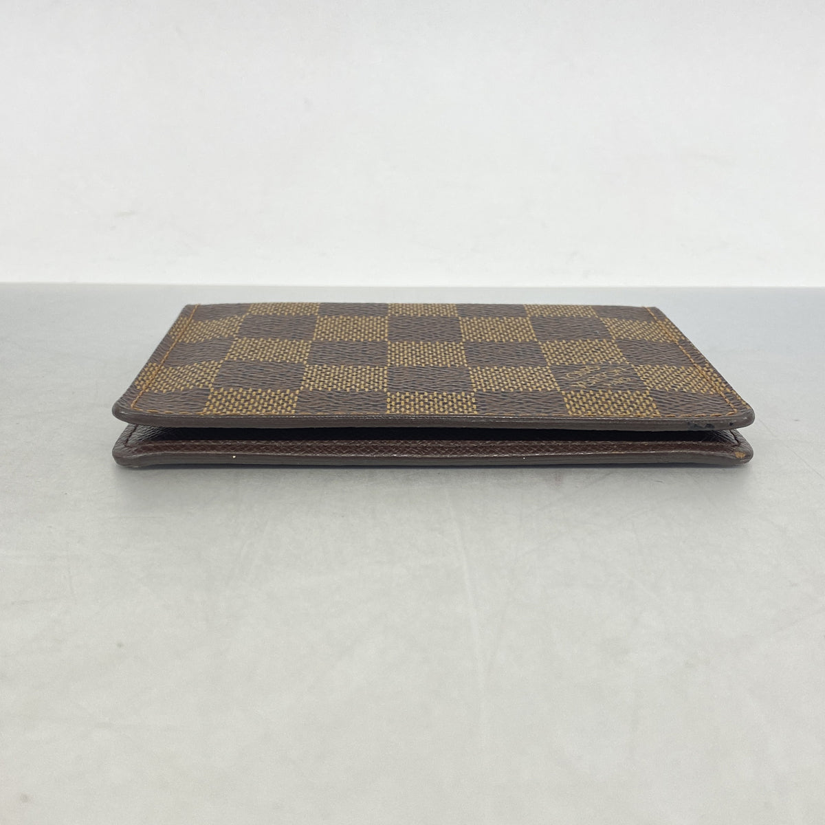 【6ge6429】ルイヴィトン カードケース ダミエ ポルトドゥカルトヴェルティカル N60533 エベヌ【中古】メンズ レディース ユニセックス