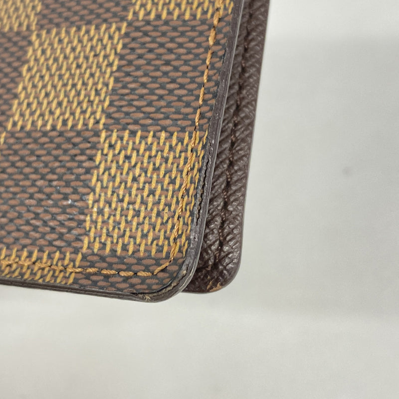 【6ge6429】ルイヴィトン カードケース ダミエ ポルトドゥカルトヴェルティカル N60533 エベヌ【中古】メンズ レディース ユニセックス