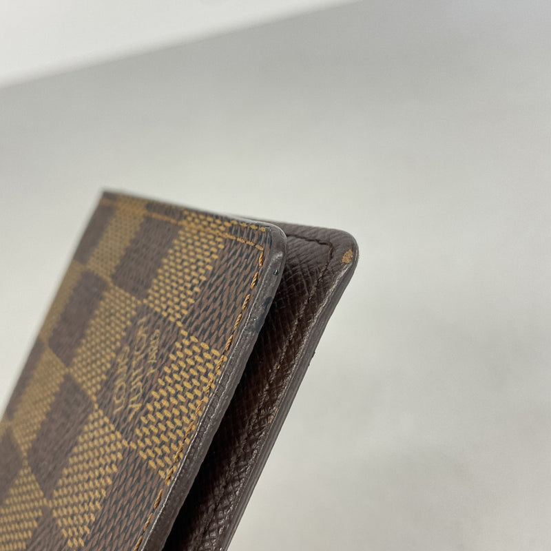 【6ge6429】ルイヴィトン カードケース ダミエ ポルトドゥカルトヴェルティカル N60533 エベヌ【中古】メンズ レディース ユニセックス