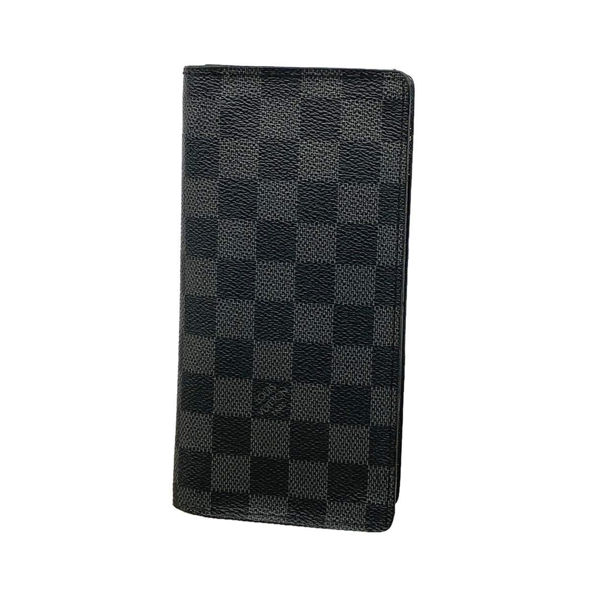 【6ge6434-k】ルイヴィトン 長財布 ダミエ・グラフィット ポルトフォイユブラザ N62665 ブラック グレー【中古】メンズ