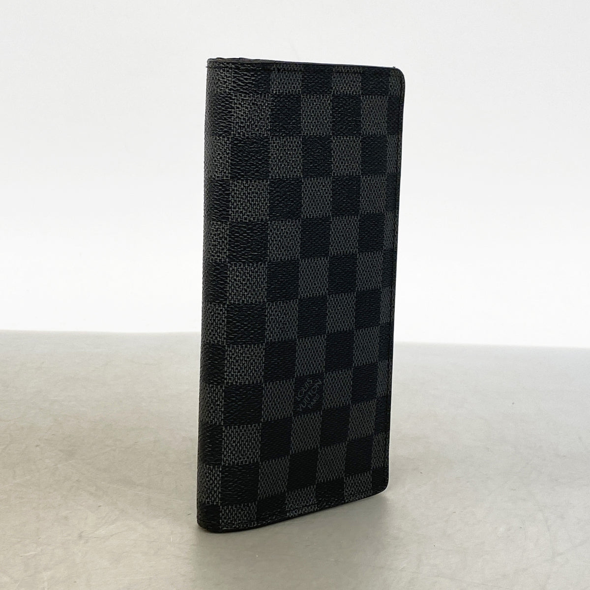 【6ge6434-k】ルイヴィトン 長財布 ダミエ・グラフィット ポルトフォイユブラザ N62665 ブラック グレー【中古】メンズ