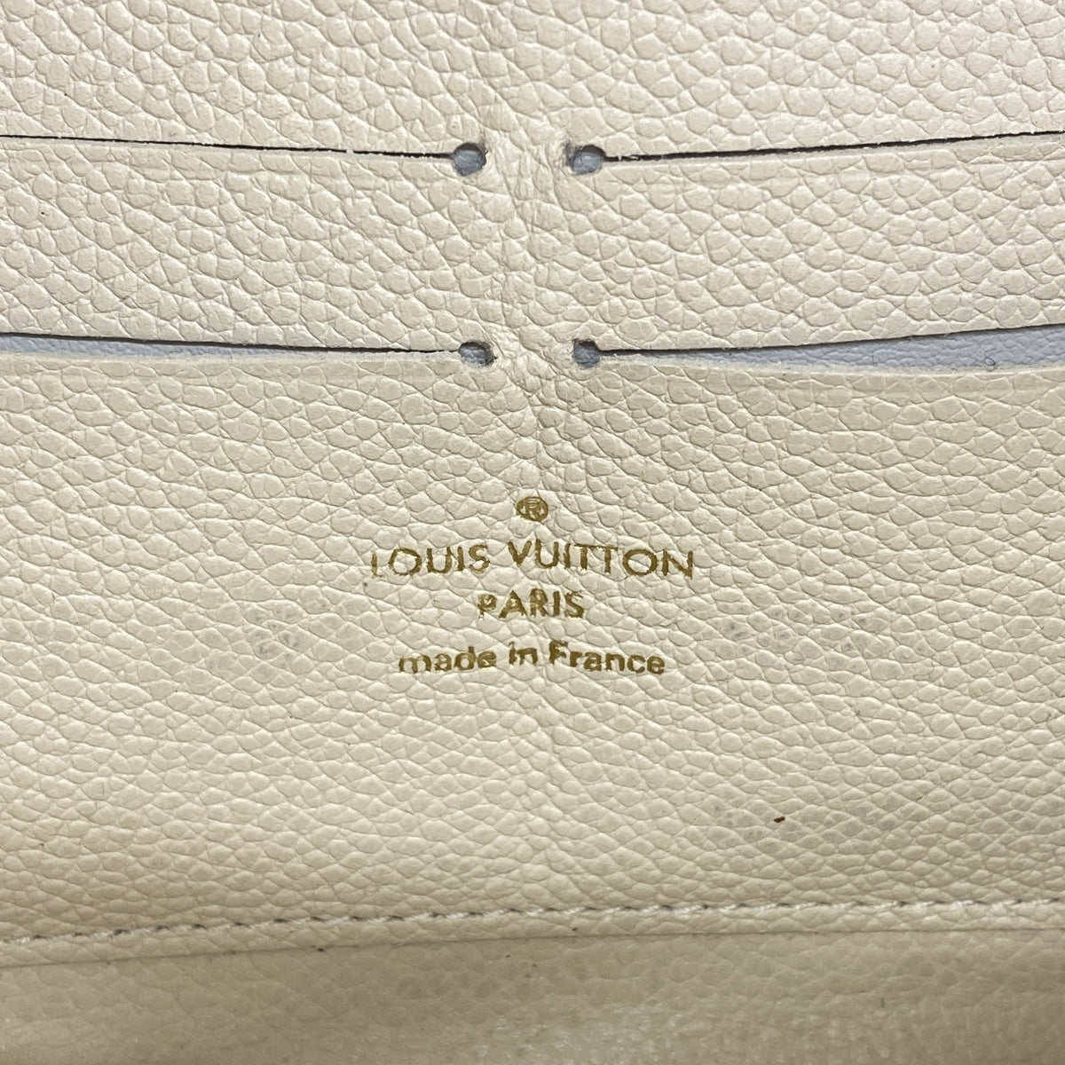 【6ge6447-k】ルイヴィトン 長財布 モノグラム・アンプラント ジッピーウォレット M60546 ネージュ【中古】レディース