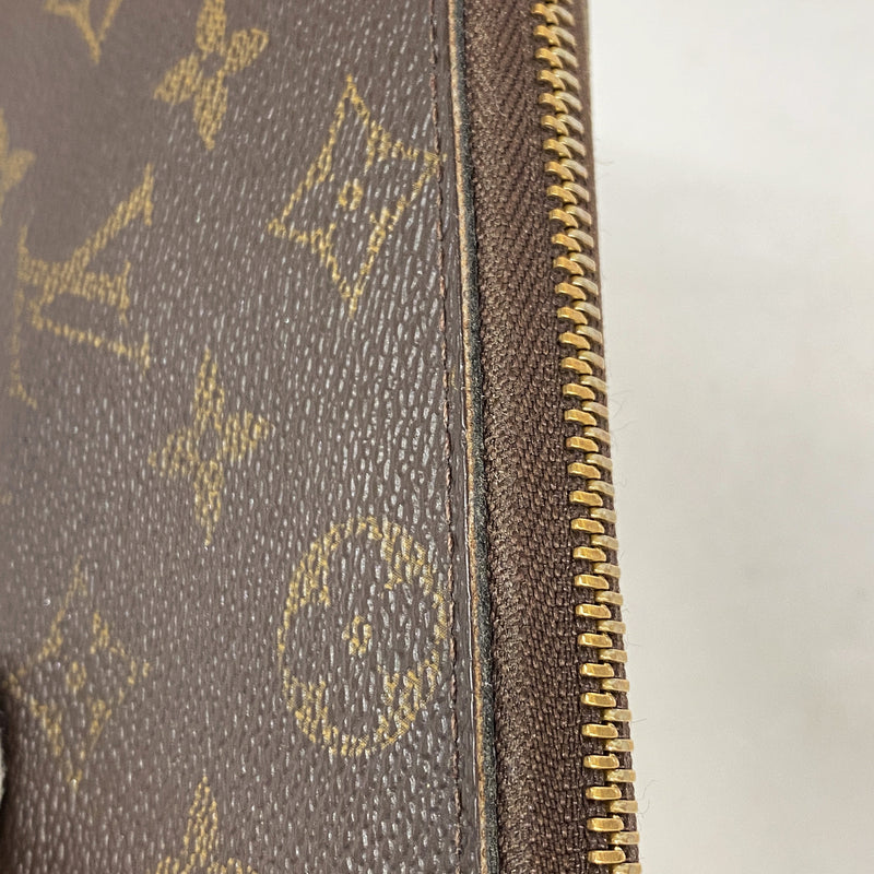 【6ge6456-k】ルイヴィトン 長財布 モノグラム ポルトフォイユクレマンス M60744 ミモザ【中古】レディース