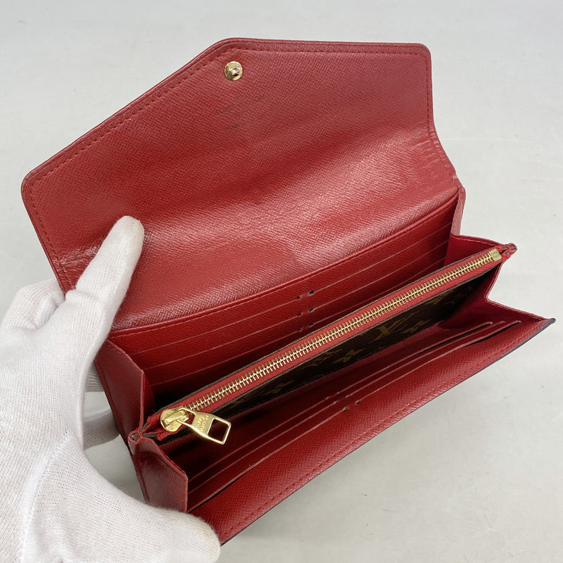 【6ge6457-k】ルイヴィトン 長財布 モノグラム・レティーロ ポルトフォイユサラ M61184 スリーズ【中古】レディース