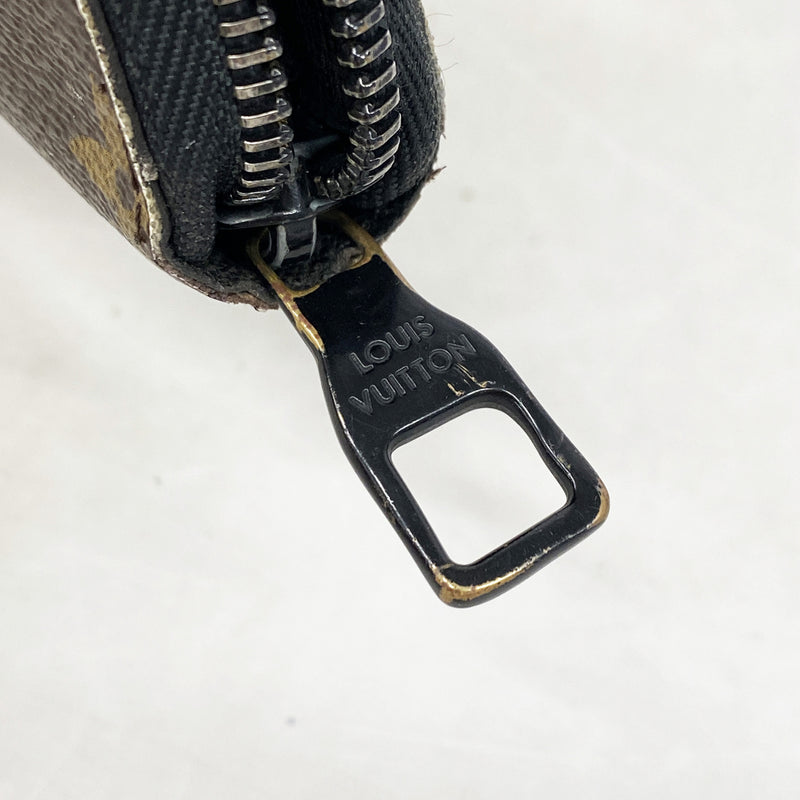 【6ge6472-k】ルイヴィトン 長財布 モノグラム ロゴストーリー ジッピーオーガナイザー M67826 ブラウン【中古】メンズ