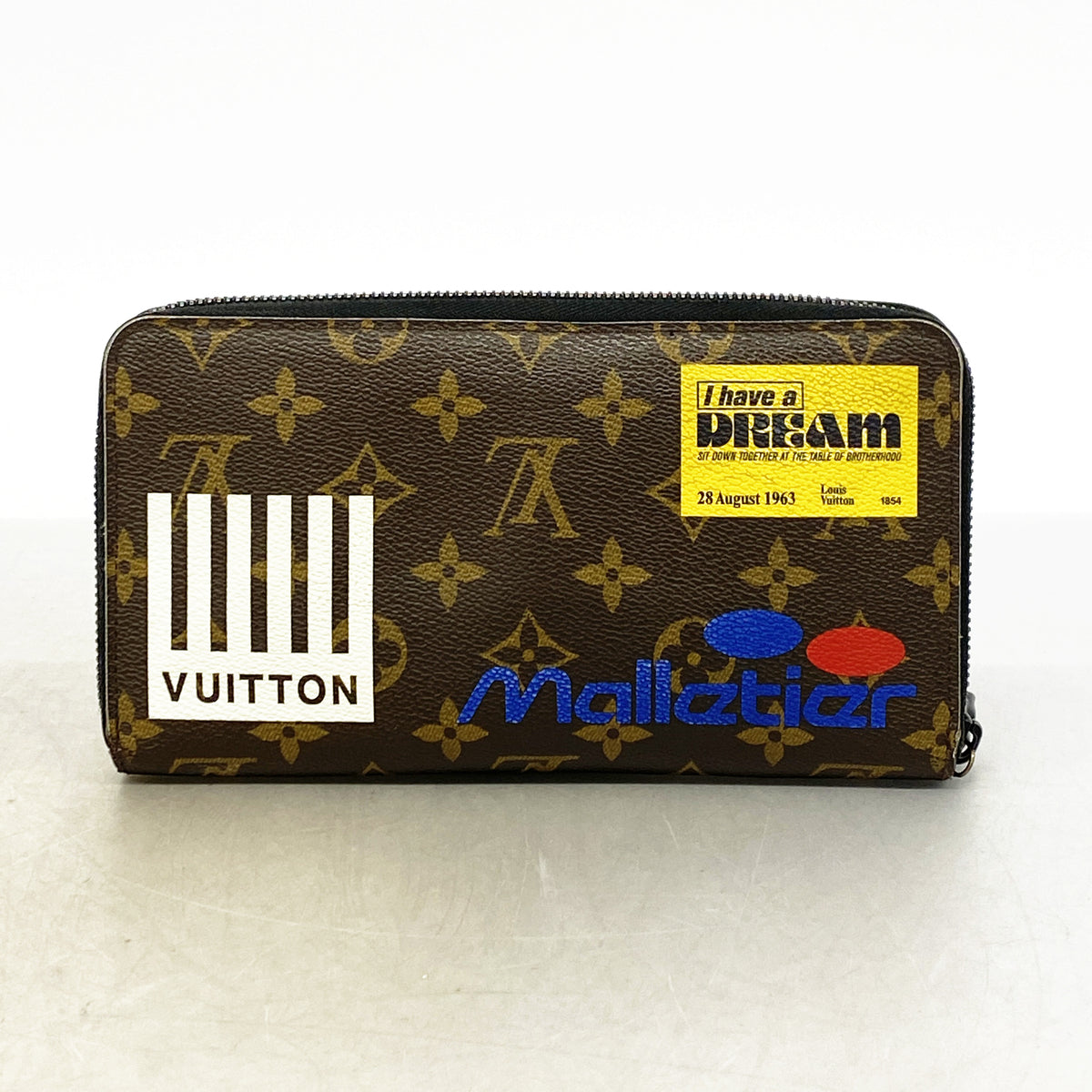 【6ge6472-k】ルイヴィトン 長財布 モノグラム ロゴストーリー ジッピーオーガナイザー M67826 ブラウン【中古】メンズ