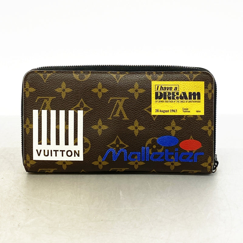 【6ge6472-k】ルイヴィトン 長財布 モノグラム ロゴストーリー ジッピーオーガナイザー M67826 ブラウン【中古】メンズ