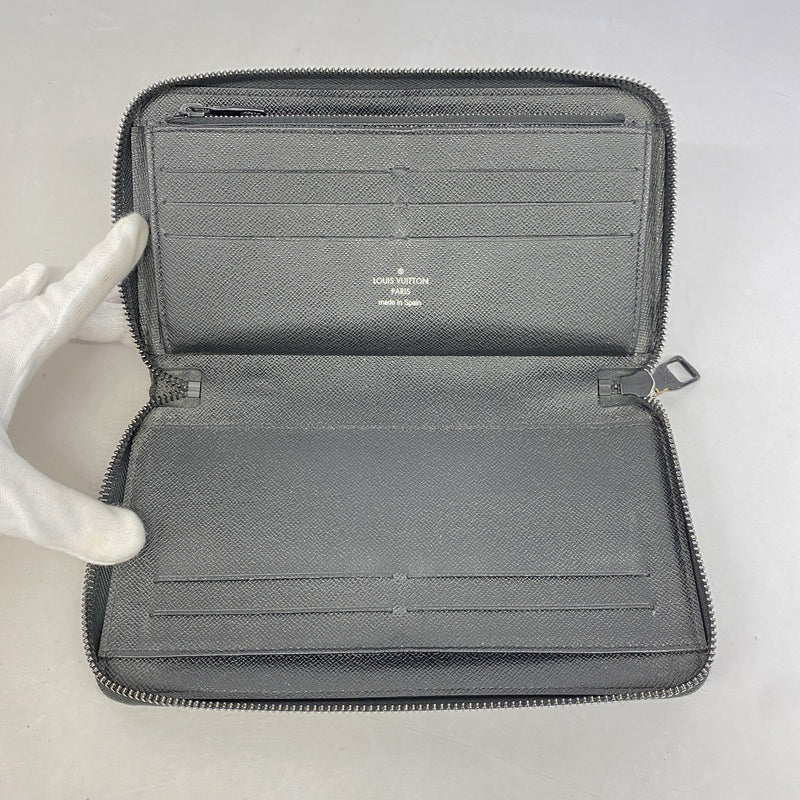 【6ge6472-k】ルイヴィトン 長財布 モノグラム ロゴストーリー ジッピーオーガナイザー M67826 ブラウン【中古】メンズ