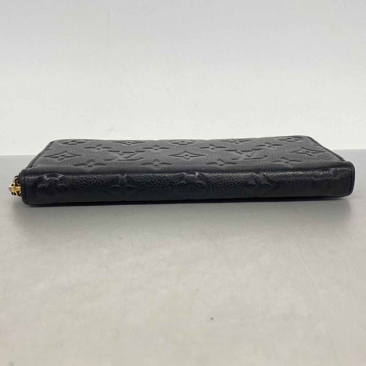 【6ge6481-k】ルイヴィトン 長財布 モノグラム・アンプラント ポルトフォイユクレマンス M60171 ノワール【中古】レディース