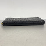 【6ge6481-k】ルイヴィトン 長財布 モノグラム・アンプラント ポルトフォイユクレマンス M60171 ノワール【中古】レディース