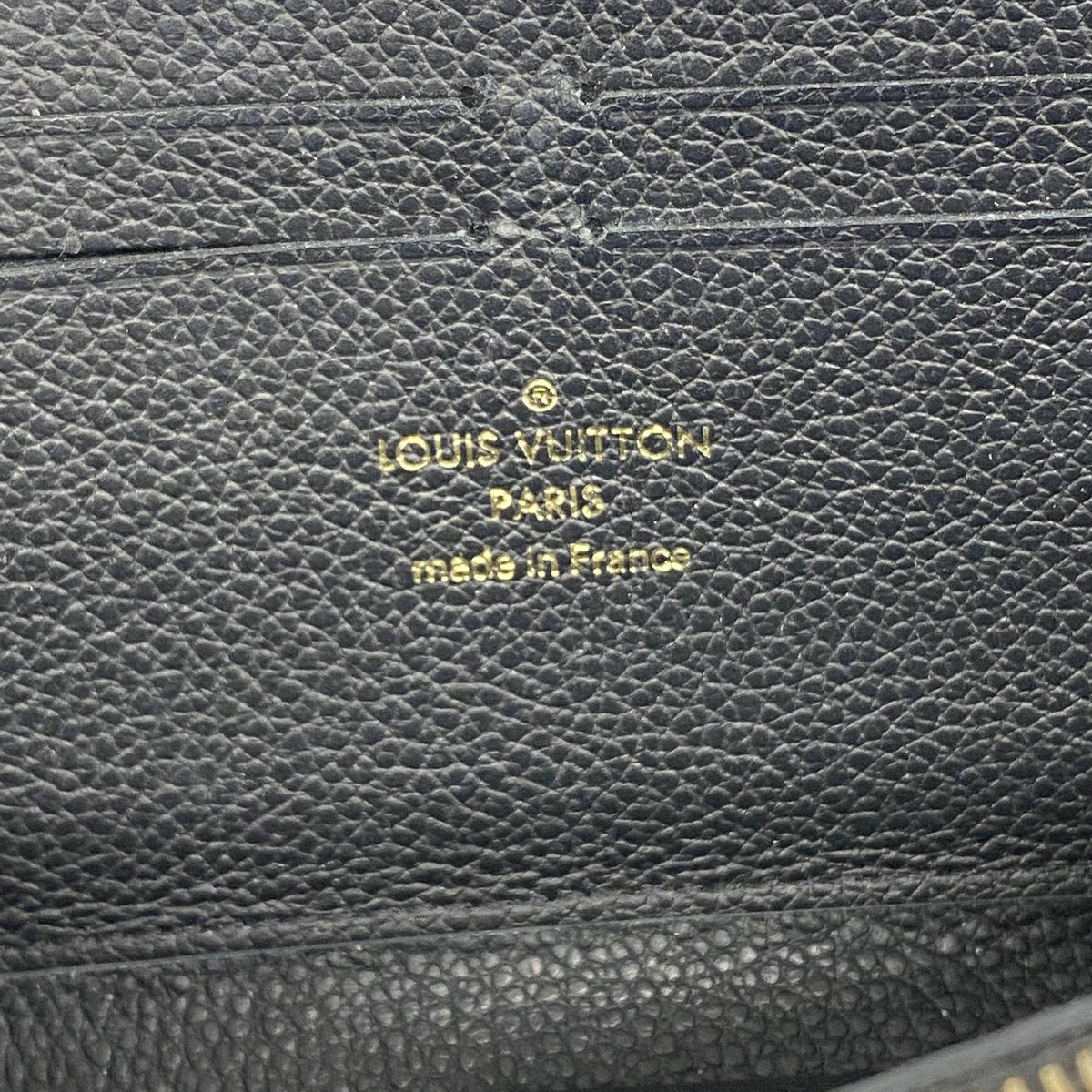 【6ge6481-k】ルイヴィトン 長財布 モノグラム・アンプラント ポルトフォイユクレマンス M60171 ノワール【中古】レディース