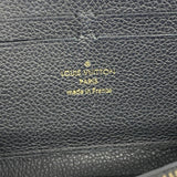 【6ge6481-k】ルイヴィトン 長財布 モノグラム・アンプラント ポルトフォイユクレマンス M60171 ノワール【中古】レディース