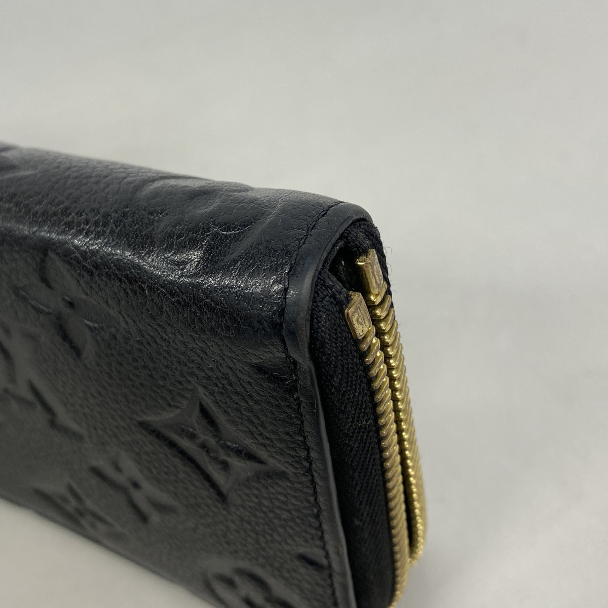 【6ge6481-k】ルイヴィトン 長財布 モノグラム・アンプラント ポルトフォイユクレマンス M60171 ノワール【中古】レディース