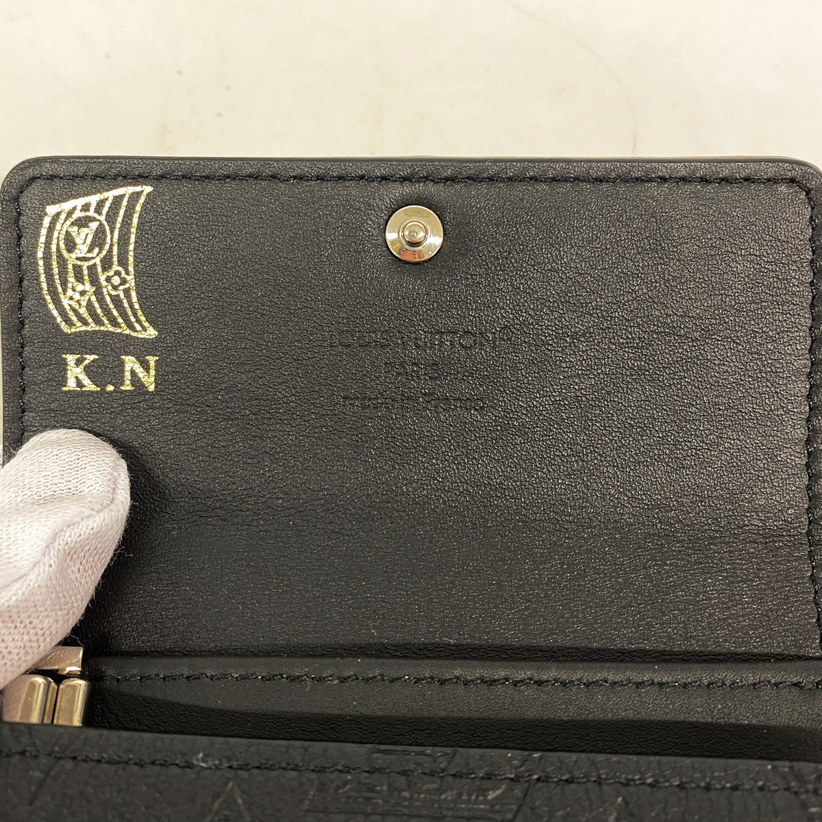 【6ge6484-k】ルイヴィトン キーケース モノグラム・シャドウ ミュルティクレ6 M14825 ブラック【中古】メンズ