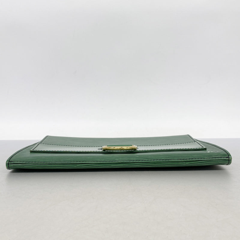 【6ge6487-k】ルイヴィトン クラッチバッグ エピ イエナ28 M52724 ボルネオグリーン【中古】レディース
