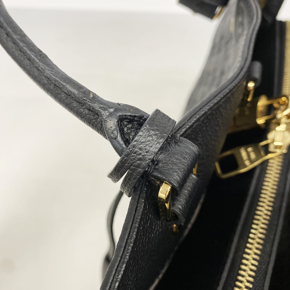 【6ge6488-k】ルイヴィトン ハンドバッグ モノグラム・アンプラント モンテーニュMM M41048 ノワール 2wayバッグ【中古】レディース