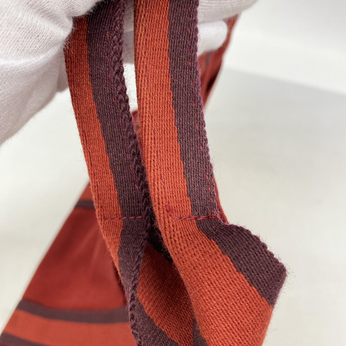 【6ge6489-k】エルメス トートバッグ フールトゥMM キャンバス レッド シルバー金具【中古】メンズ レディース ユニセックス