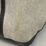 【6ge6512】エルメス トートバッグ ガーデンパーティPM トワルアッシュ ブラック シルバー金具 □F刻印【中古】レディース