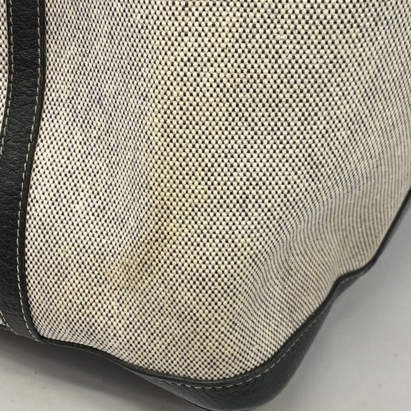 【6ge6512】エルメス トートバッグ ガーデンパーティPM トワルアッシュ ブラック シルバー金具 □F刻印【中古】レディース
