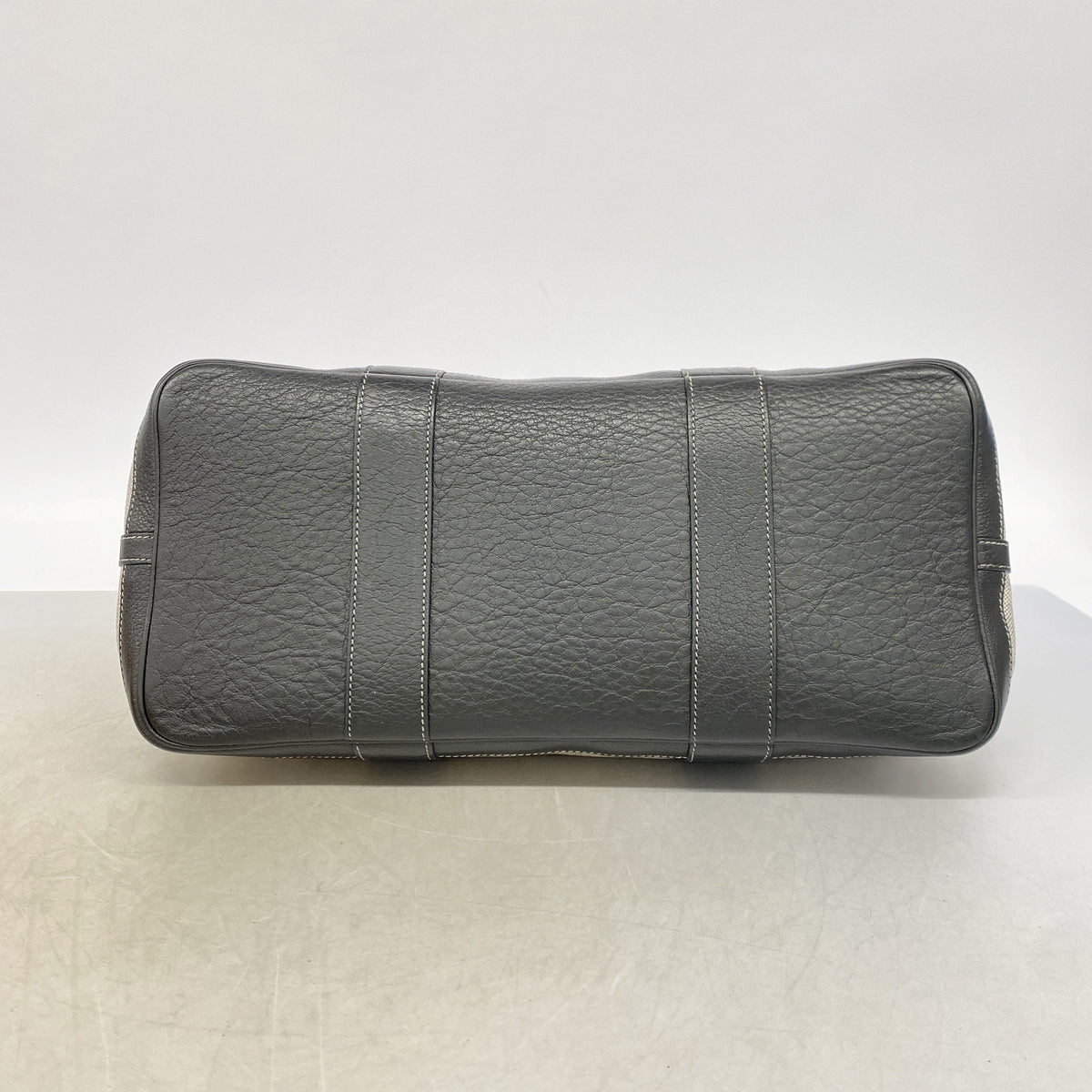 【6ge6512】エルメス トートバッグ ガーデンパーティPM トワルアッシュ ブラック シルバー金具 □F刻印【中古】レディース