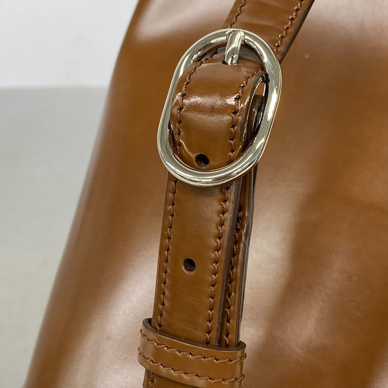【6ge6513】カルティエ ショルダーバッグ パンテール レザー ブラウン シルバー金具【中古】レディース
