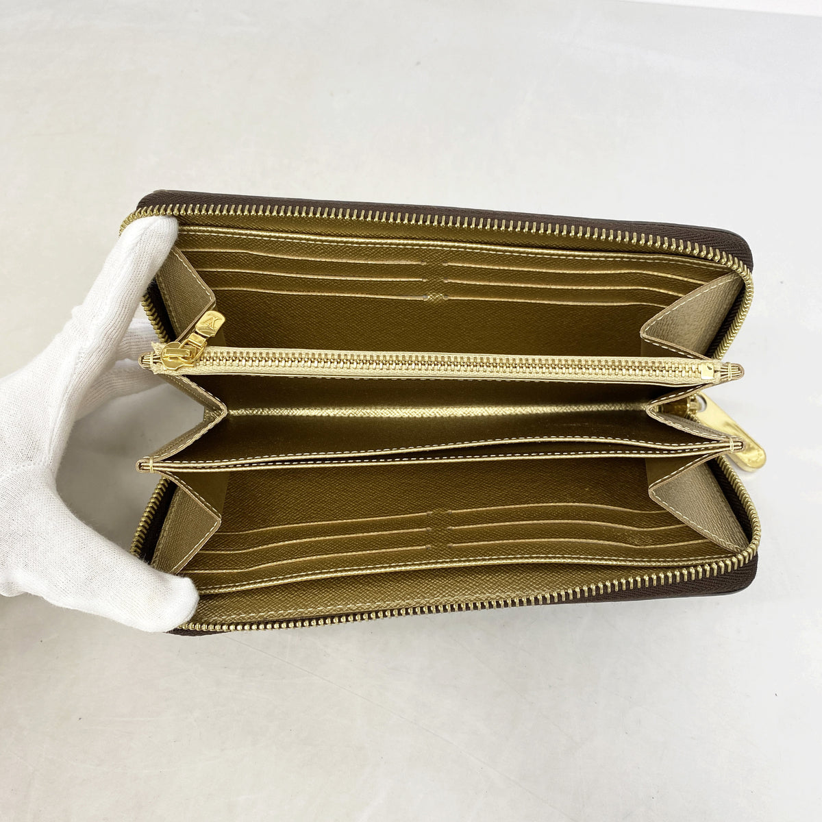 【6ge6525】ルイヴィトン 長財布 モノグラム ジッピーウォレット M27030 ブラウン【中古】メンズ レディース ユニセックス
