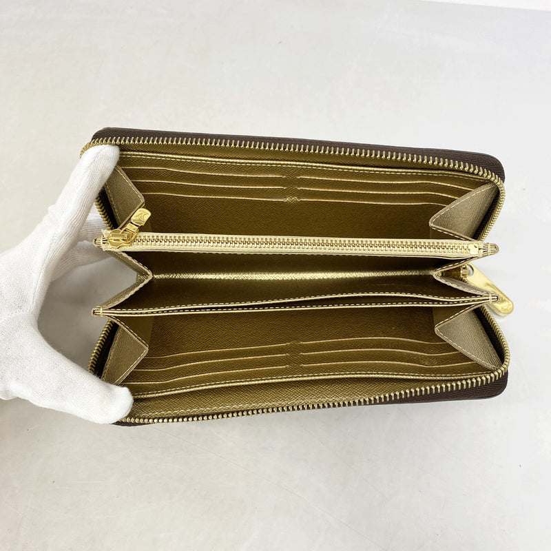 【6ge6525】ルイヴィトン 長財布 モノグラム ジッピーウォレット M27030 ブラウン【中古】メンズ レディース ユニセックス