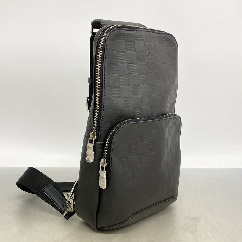 【6ge6527】ルイヴィトン ボディバッグ ダミエ・アンフィニ アヴェニュースリングバッグ N41720 オニキス【中古】メンズ