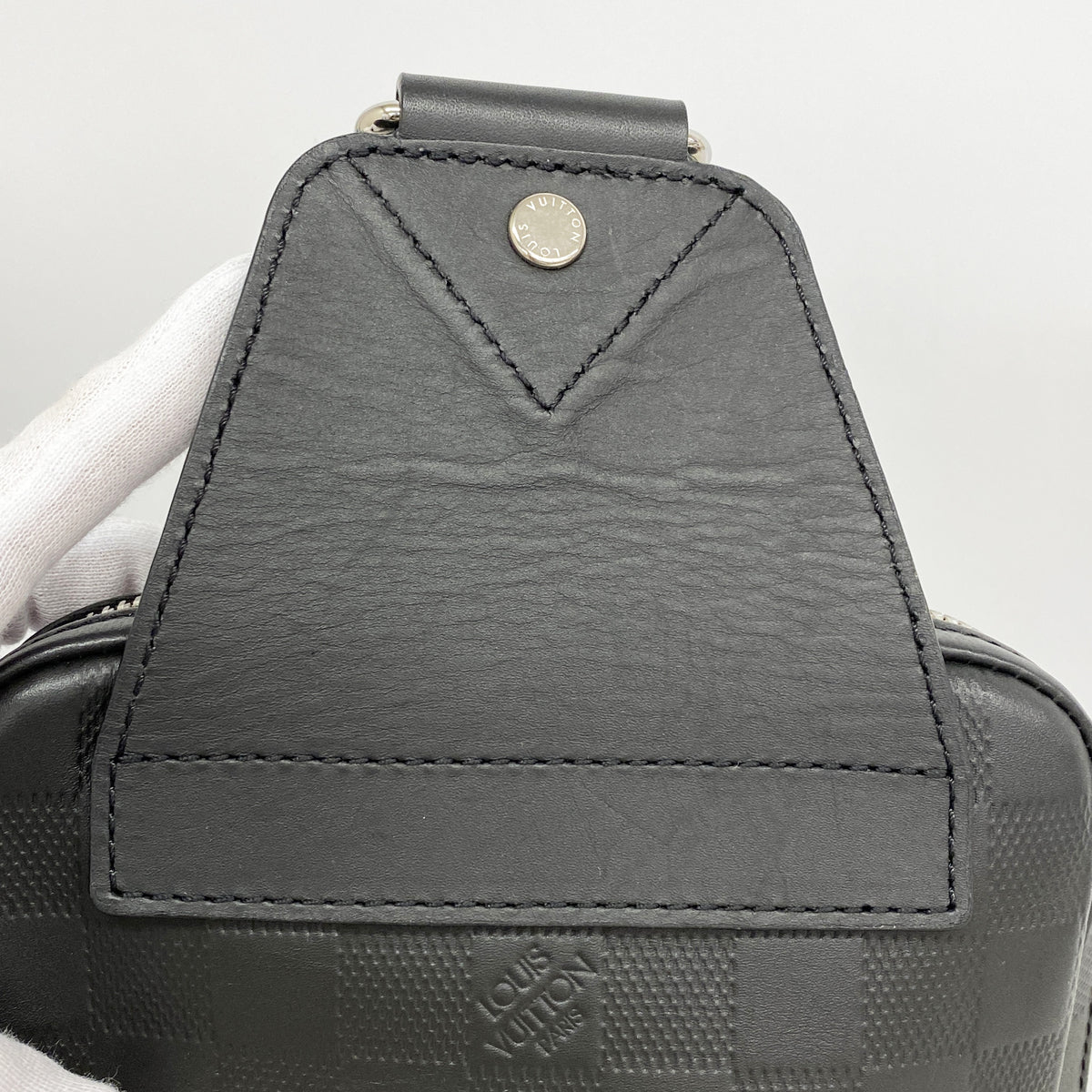 【6ge6527】ルイヴィトン ボディバッグ ダミエ・アンフィニ アヴェニュースリングバッグ N41720 オニキス【中古】メンズ