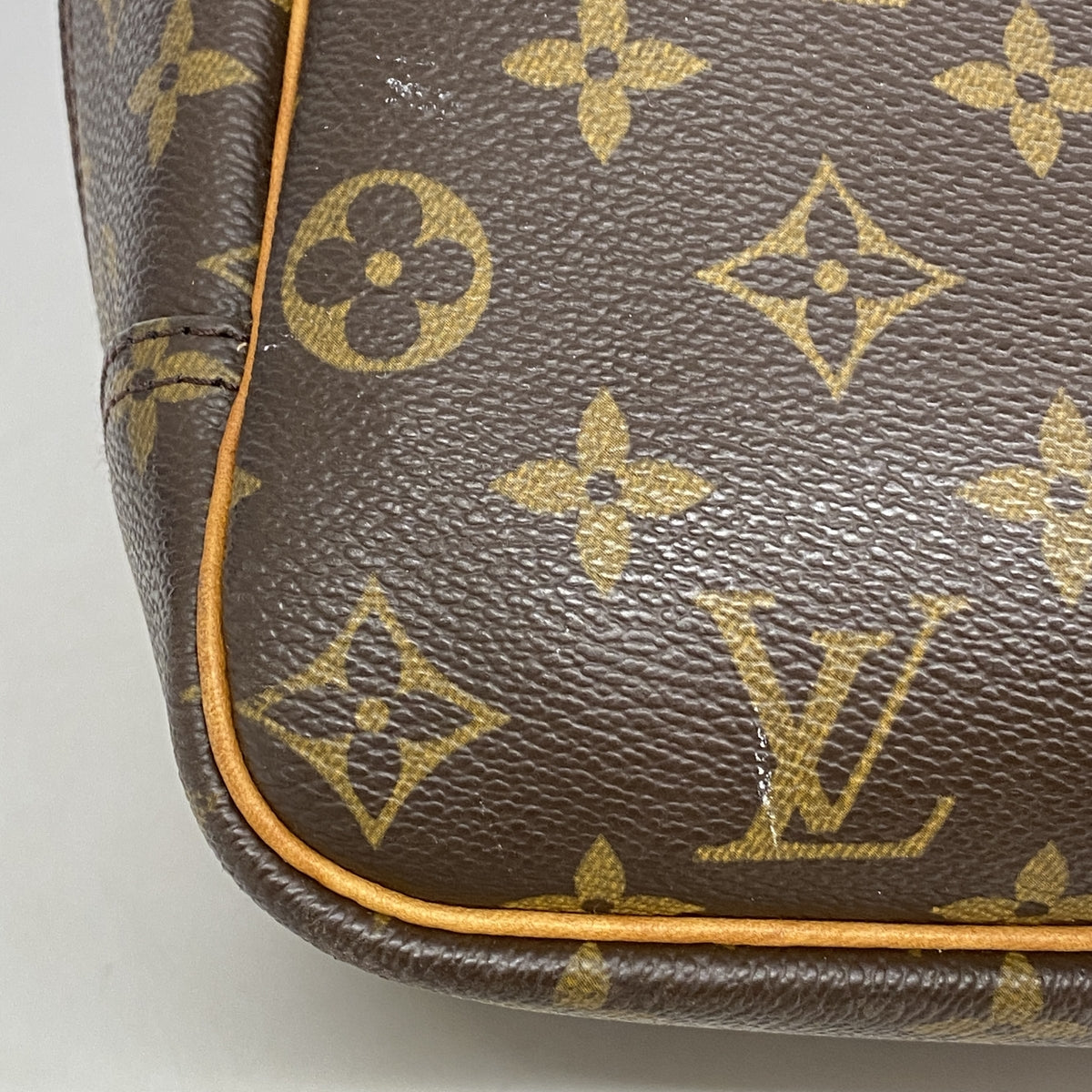 【6ge6529】ルイヴィトン ハンドバッグ モノグラム ドーヴィル M47270 ブラウン【中古】レディース