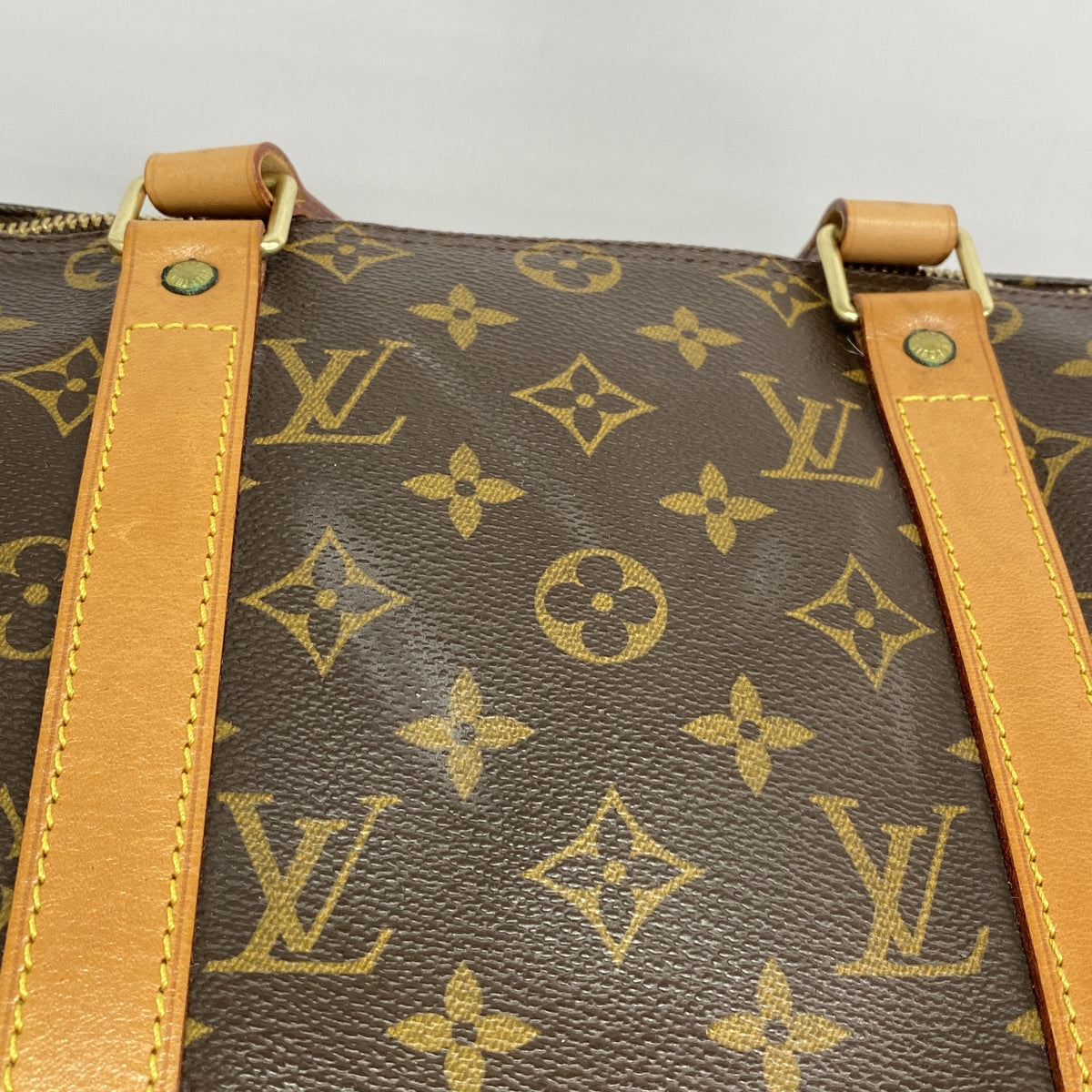 【6ge6531】ルイヴィトン ボストンバッグ モノグラム フラネリー45 M51115 ブラウン【中古】メンズ レディース ユニセックス