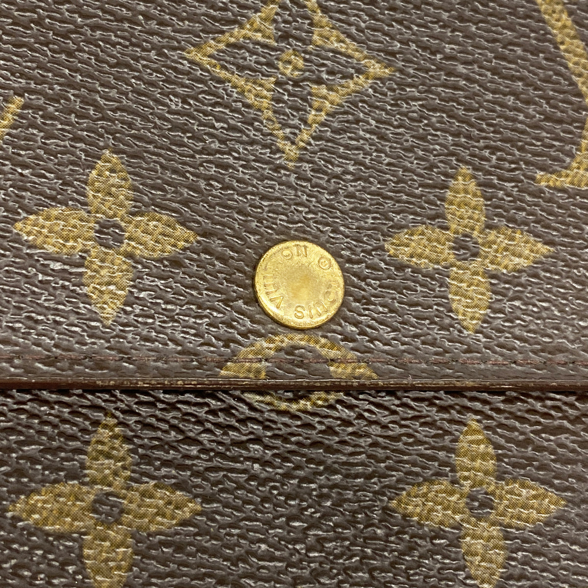 【6ge6535】ルイヴィトン 長財布 モノグラム ポシェットポルトモネクレディ M61725 ブラウン【中古】レディース
