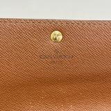 【6ge6535】ルイヴィトン 長財布 モノグラム ポシェットポルトモネクレディ M61725 ブラウン【中古】レディース