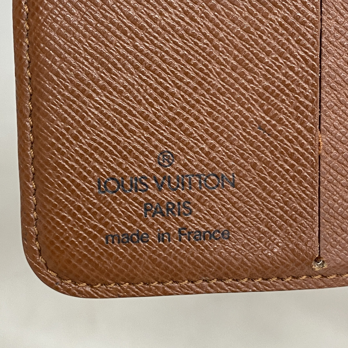 【6ge6536】ルイヴィトン 財布 モノグラム コンパクトジップ M61667 ブラウン【中古】レディース